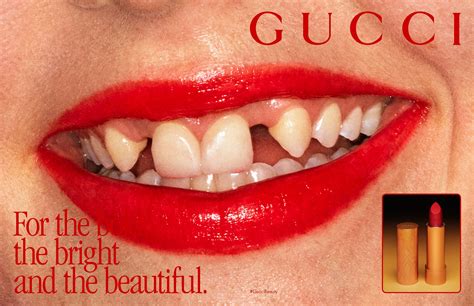 gucci advertisement teeth|Gucci advertising campaign.